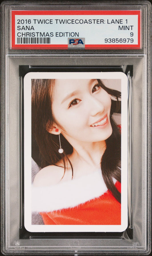 SANA 2016 TWICE TWICECOASTER: LANE 1 CHRISTMAS EDITION PHOTOCARD MINT PSA 9