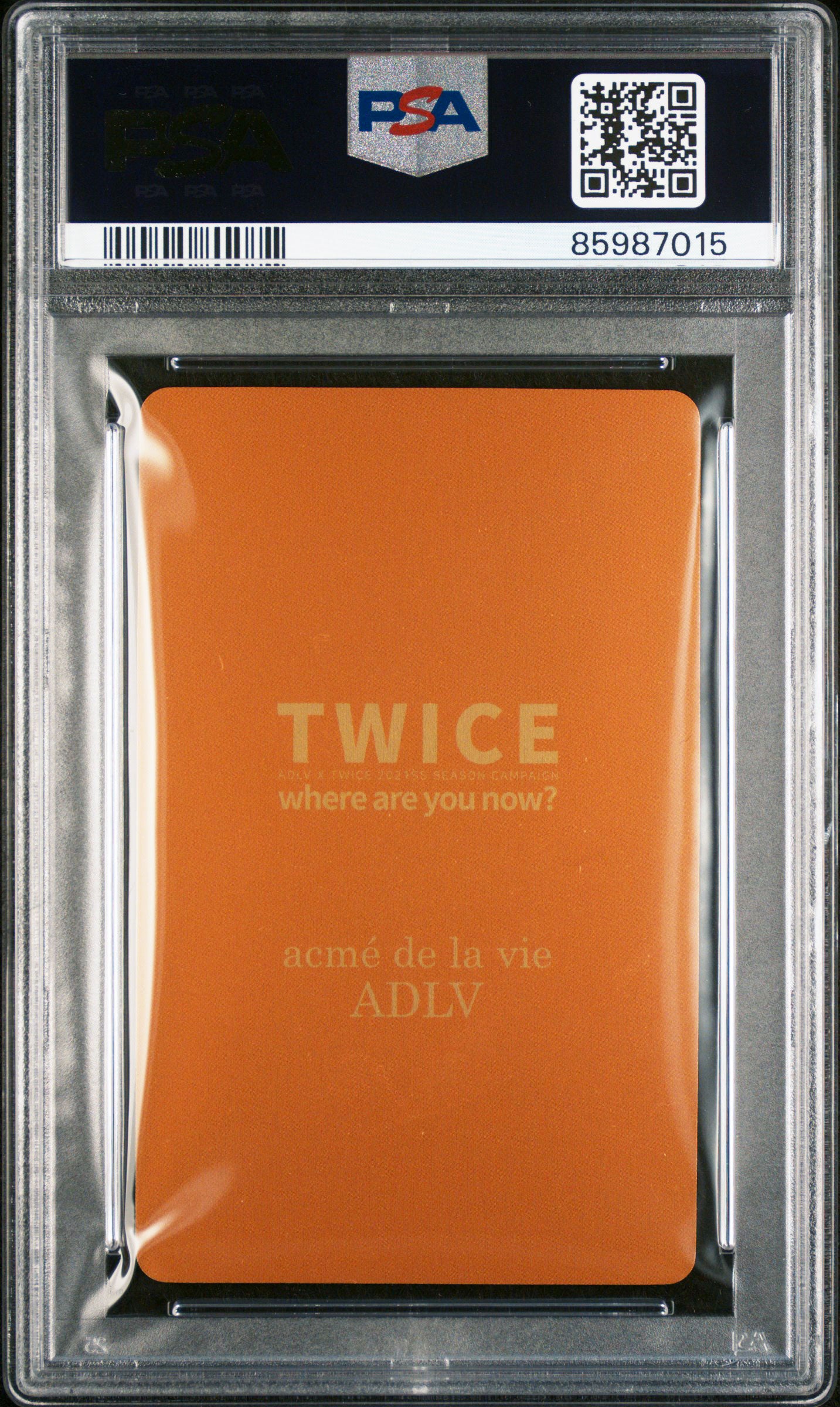 SANA TWICE 2021 ADLV X TWICE EVENT 2 PURCHASE BONUS-GOLD EDITION GEM MINT PSA 10