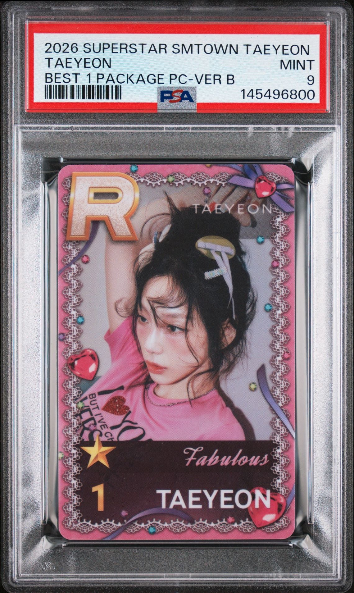 TAEYEON 2026 SUPERSTAR SMTOWN TAEYEON BEST 1 PACKAGE PHOTOCARD VERSION B