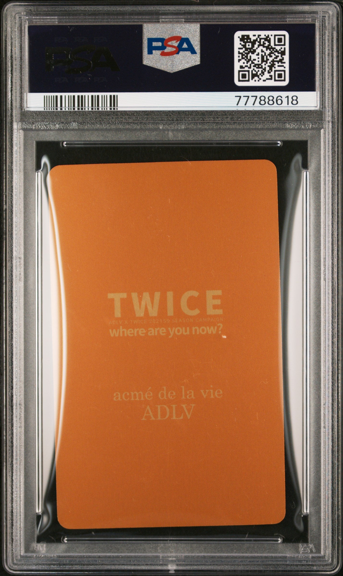 TZUYU 2021 TWICE ADLV X SNAPCARD GOLD EDITION PHOTOCARD GEM MINT PSA 10