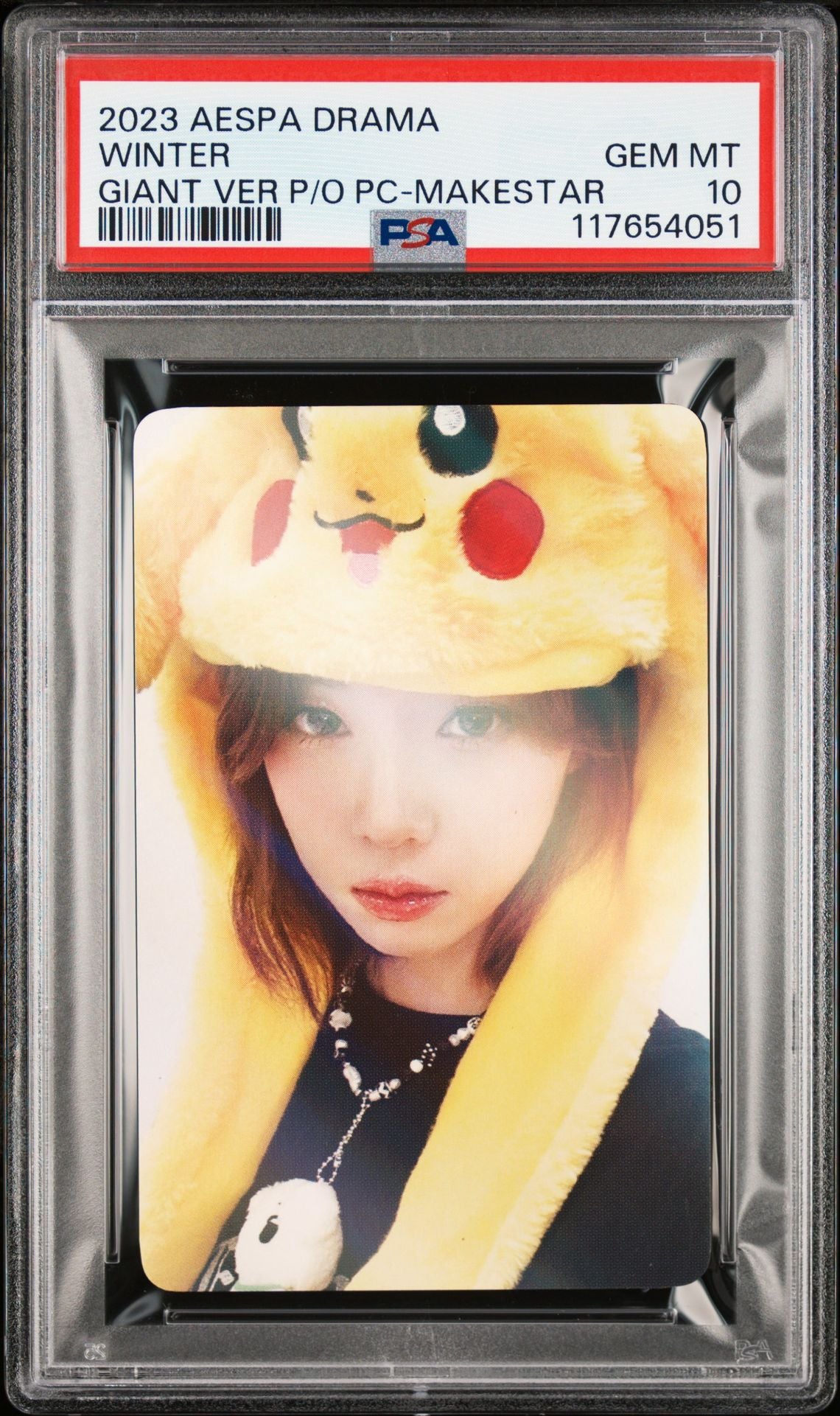 WINTER AESPA 4TH MINI ALBUM DRAMA GIANT VERSION PRE-ORDER MAKESTAR PHOTOCARD GEM MINT PSA 10
