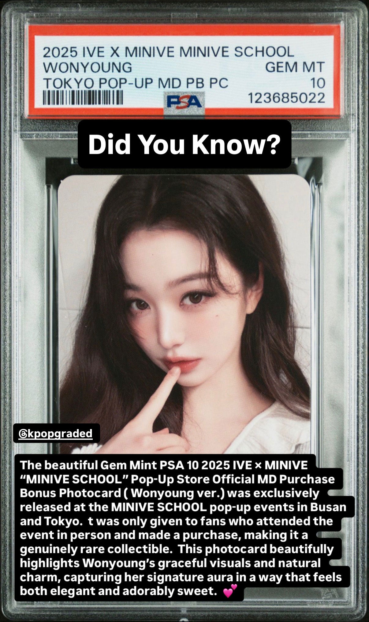 WONYOUNG 2025 IVE X MINIVE MINIVE SCHOOL POP-UP STORE IN BUSAN